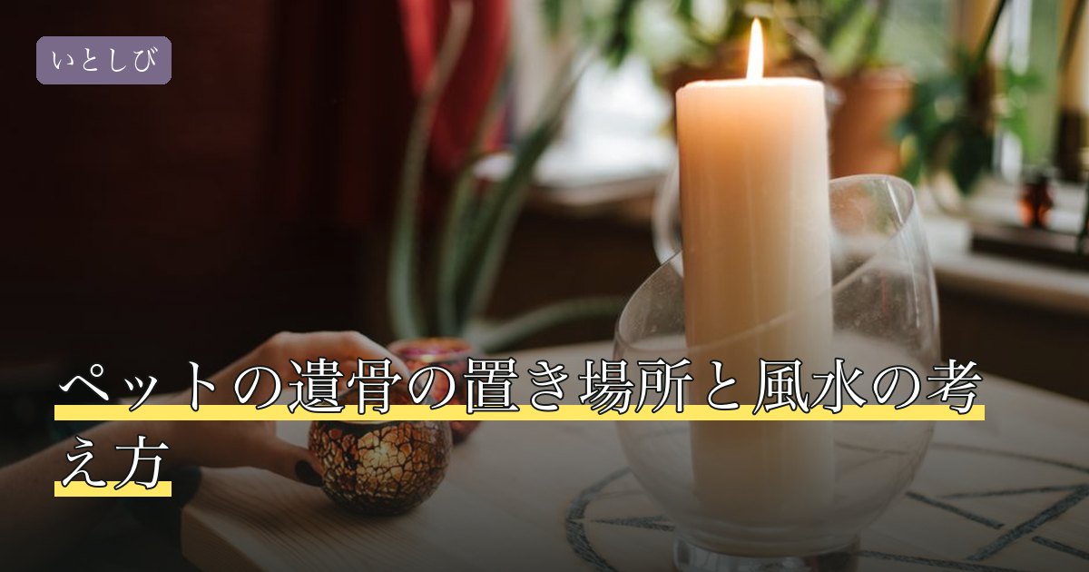ペットの遺骨の置き場所と風水の考え方