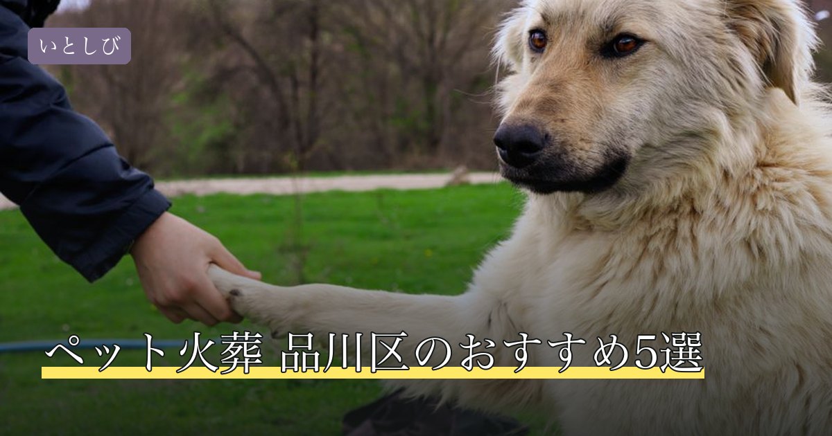 ペット火葬 品川区のおすすめ5選